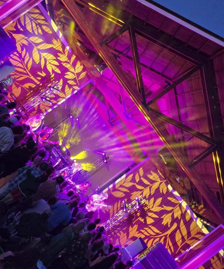 National Entity LX: Lighting rig overhead, stage left